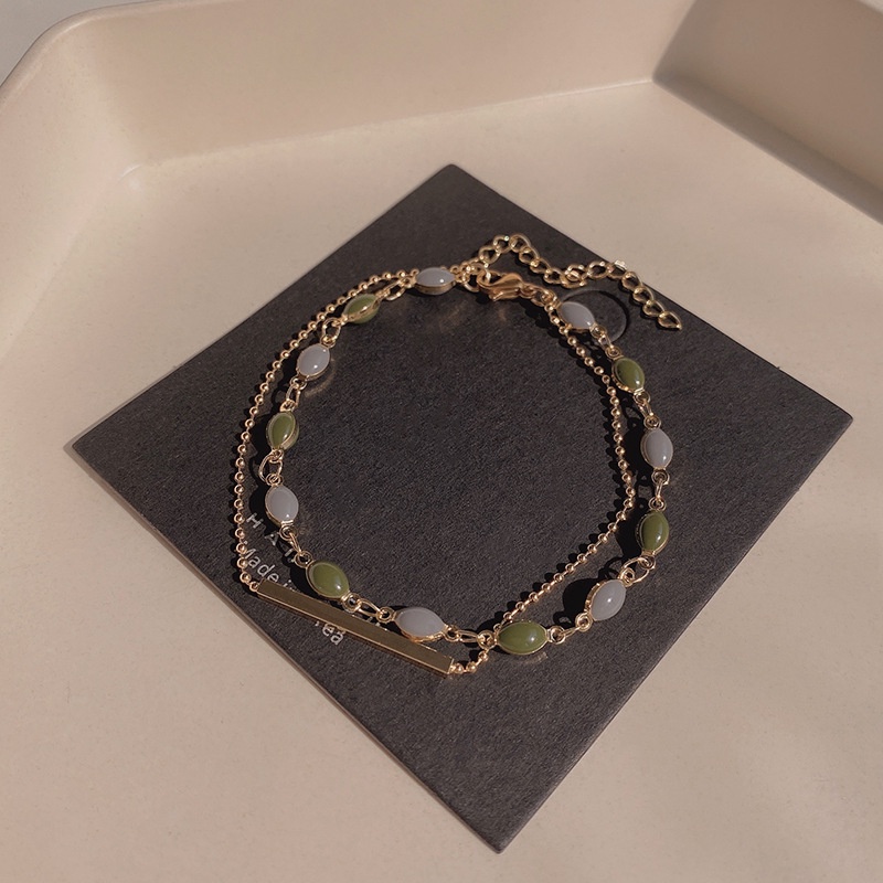 Vòng Tay Hai Lớp Phong Cách retro Thời Trang Cho Nữ