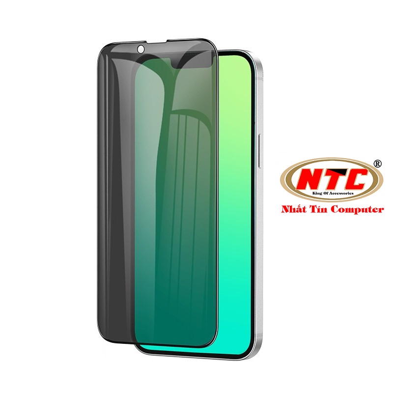 Kính cường lực chống nhìn trộm Hoco G11 cho iPhone từ 7 đến 14 Pro max (Đen) - Hãng phân phối