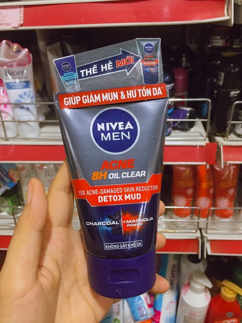 Nivea men 100g giúp giảm mụn, sạch sáng da