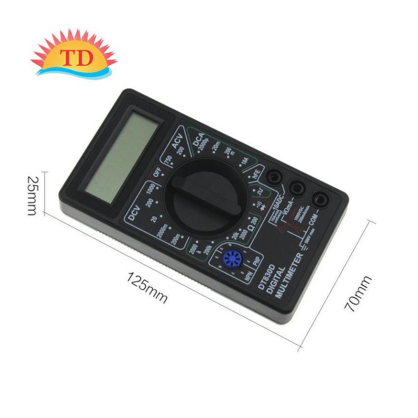 Đồng hồ vạn năng DT-830D đo thông mạch cho thợ điện AC/DC