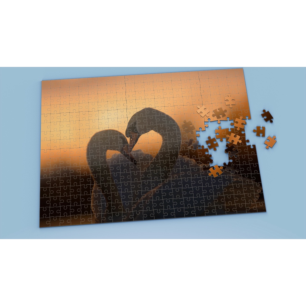 Tranh ghép hình SWAN - Mẫu 1 - Nhận in theo yêu cầu