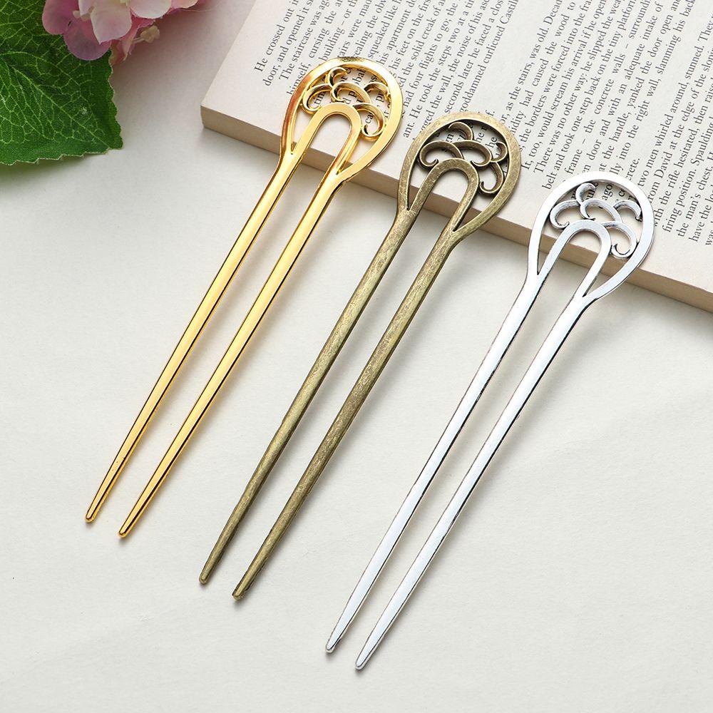 Trâm Cài Tóc Hợp Kim Hình Chữ U Phong Cách Retro