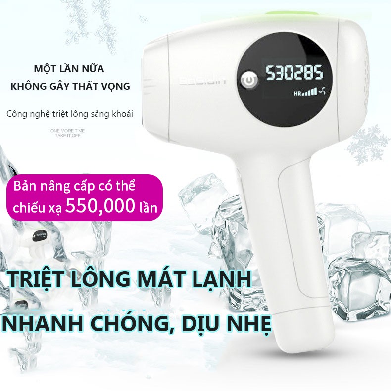 Máy triệt lông cho nữ siêu êm dịu cho da triệt lông không đau - Công Nghệ Mới Nhất Laser IPL - BE02