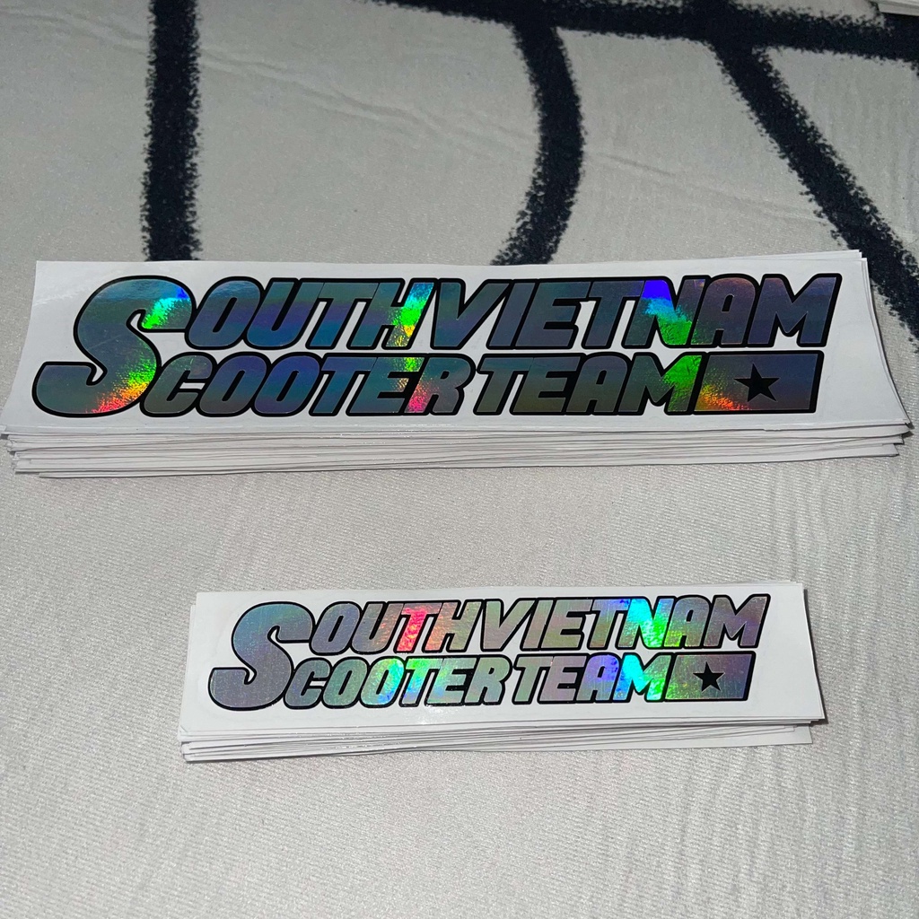 Combo 2 Tem HOLOGRAM Chính Hãng SouthVietnamScooterTeam