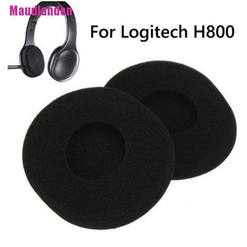 1 Cặp Mút Mềm Màu Đen Cho Tai Nghe Logitech H800