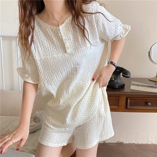 [ Có Sẵn] Set bộ + đầm ngủ chấm bi