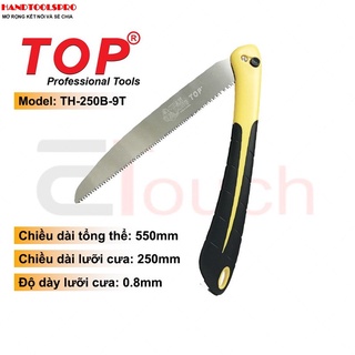 Cưa kiểng 250mm cán xếp gọn top - th-250b-9t
