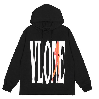 vlone Thời trang Áo len có mũ trùm đầu thông thường của nam và nữ mới