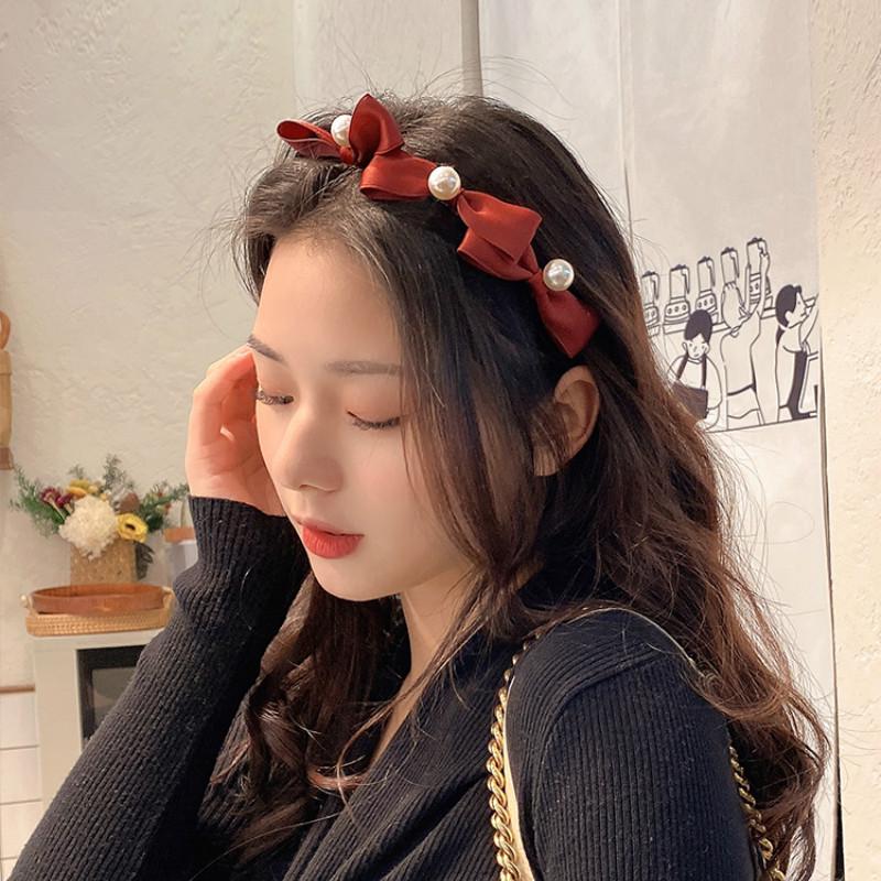 Cài Tóc Đính Ngọc Trai Nhân Tạo Phong Cách Hàn Quốc Thời Trang Dễ Thương