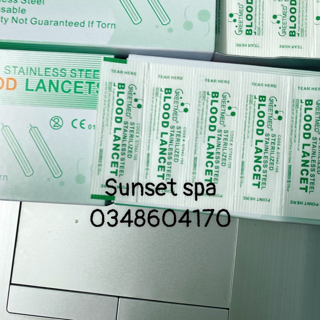 Kim Chích, Nặn Mụn Greetmed - Kim chích máu Blood Lancet -