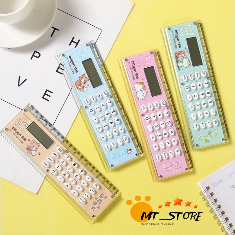Thước kẻ tích hợp máy tính điện tử đa năng chất lượng cao