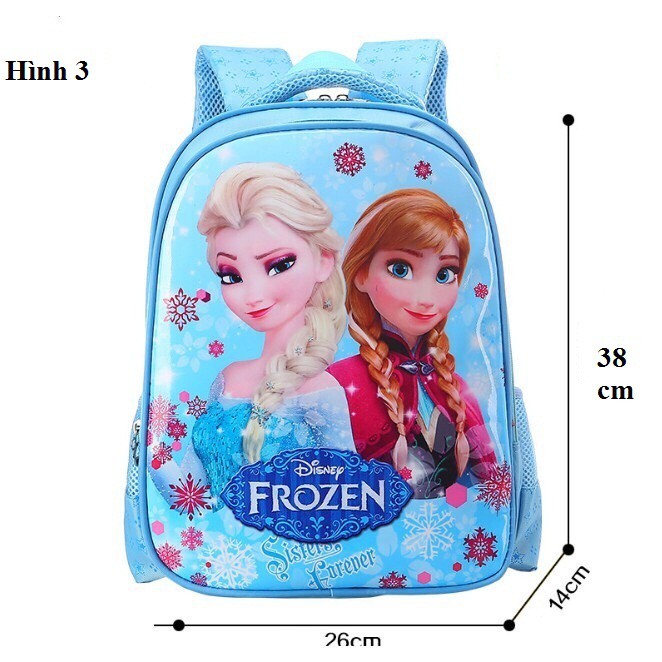 Cặp balô cho bé học cấp 1 hình công chúa Elsa
