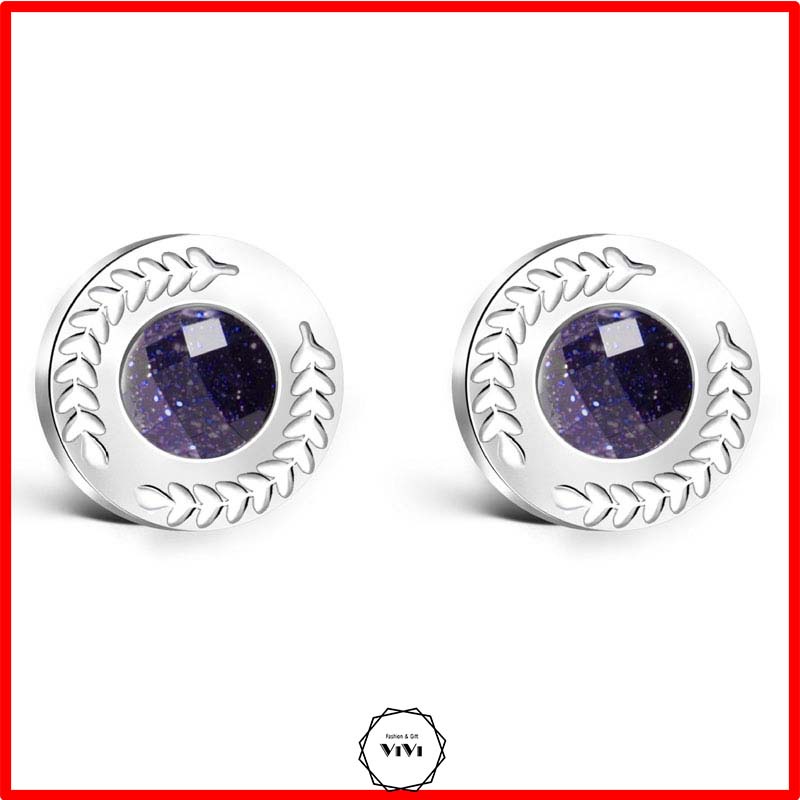 Bông tai bạc nam đôi mắt thiên thần Angle – khuyên tai bạc ViVi_Gift