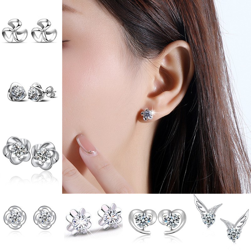 Khuyên Tai Thời Trang Hàn Quốc Nhiều Kiểu Dáng Đơn Giản