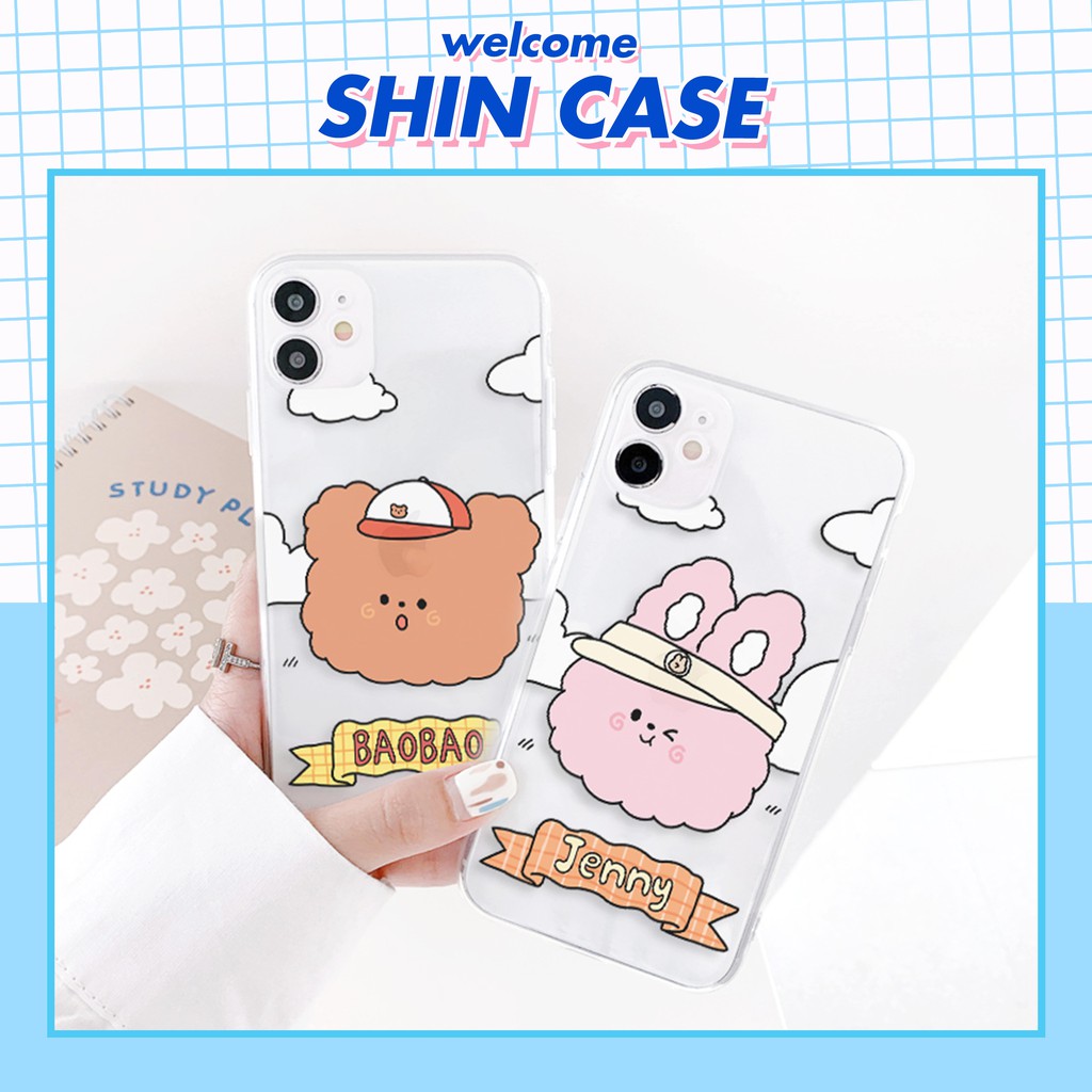 Ốp lưng iphone Jenny & Baobao viền trong chống ố 5/5s/6/6plus/6s/6splus/7/7plus/8/8plus/x/xs/11/12/pro/max/plus/promax | BigBuy360 - bigbuy360.vn