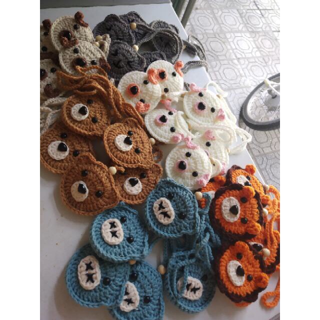 Túi tỏi/ túi đựng tỏi handmade len cho cho bé tránh vía - Sơ sinh - sỉ