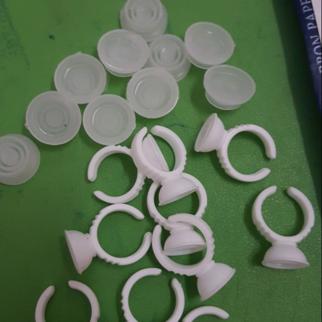 10 nút hoặc 10 nhẫn để keo nối mi