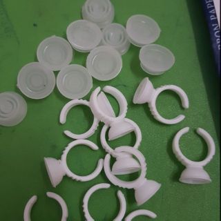 10 nút hoặc 10 nhẫn để keo nối mi