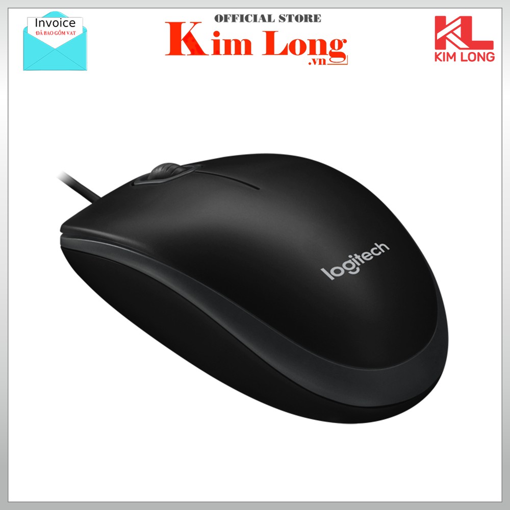 Logitech B100 Chuột vi tính có dây - Bảo hành chính hãng 3 năm | BigBuy360 - bigbuy360.vn