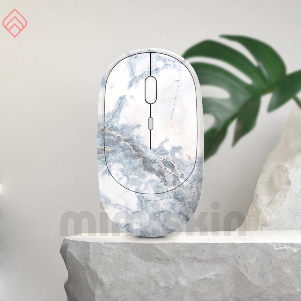 Chuột sạc, không dây Marble TZM03 kết nối wireless 2.4G, thiết kế cao cấp công thái học, tĩnh âm