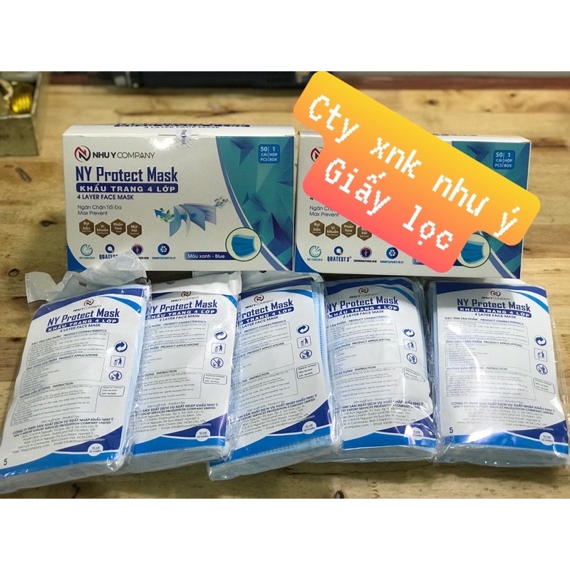 KHẨU TRANG Y TẾ NHƯ Ý 4 LỚP