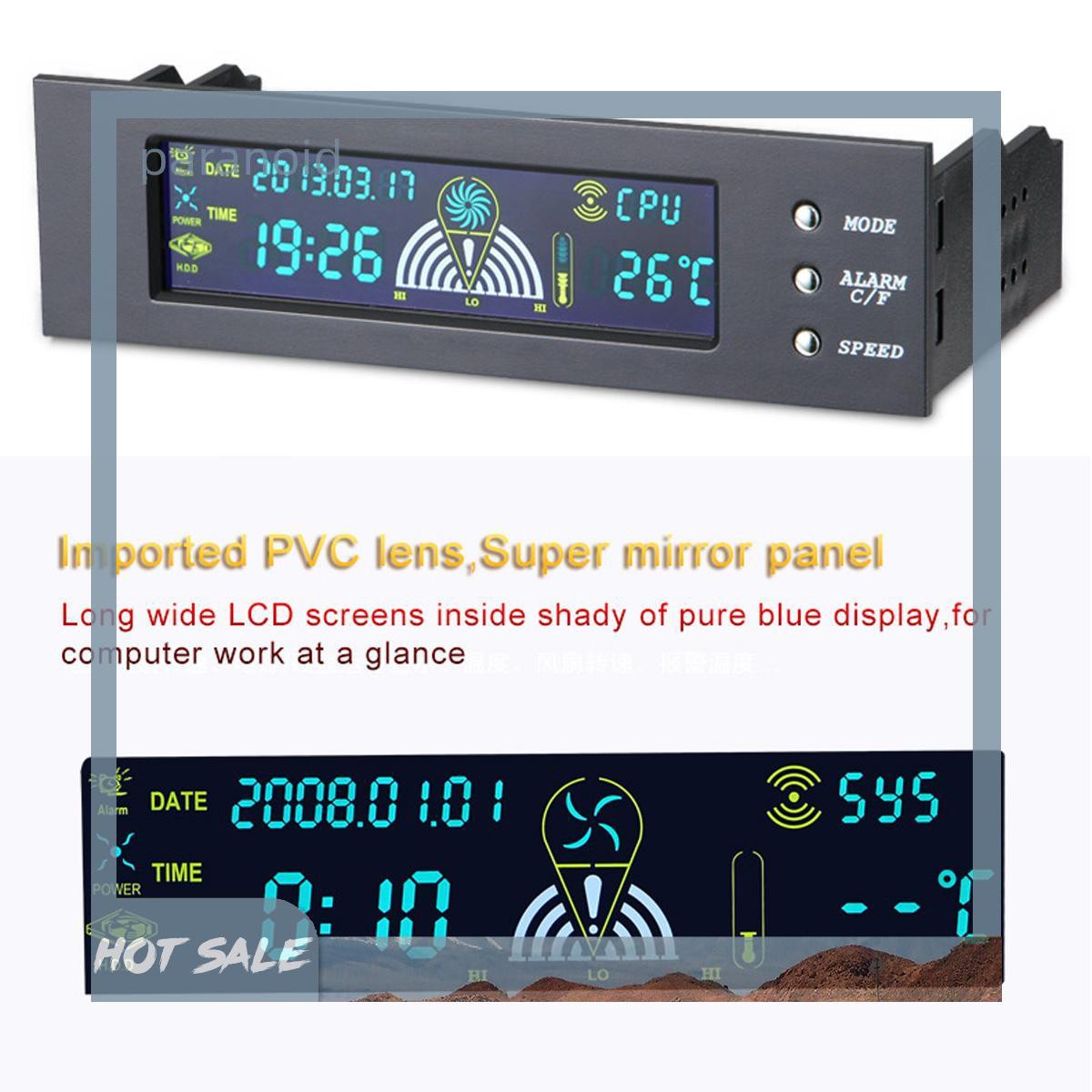 Bảng Điều Khiển Nhiệt Độ Cpu Trước Màn Hình Lcd 3 Cánh 5.25 " | BigBuy360 - bigbuy360.vn