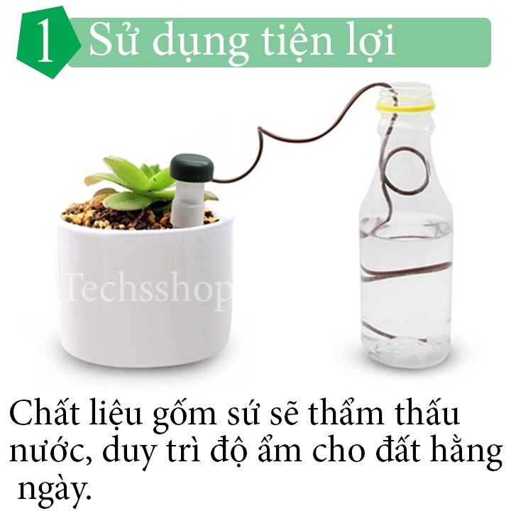 Dụng cụ tưới cây nhỏ giọt tự động -Tưới cây tự động mini - Bộ 2 cái