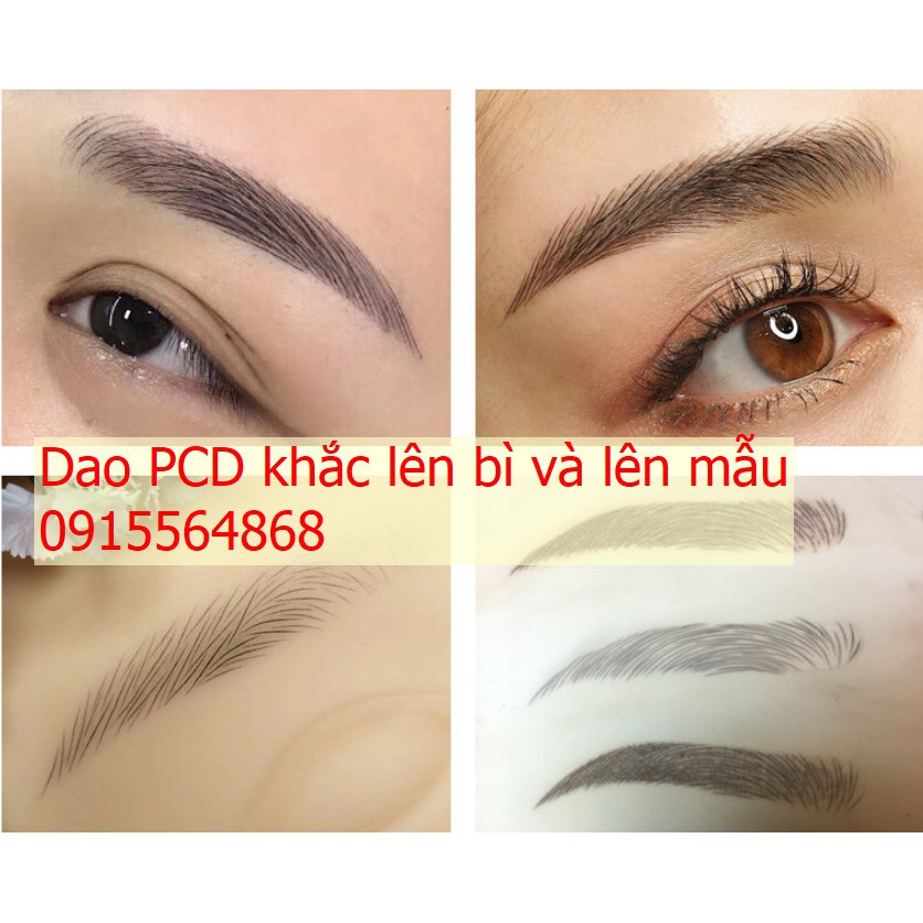 Combo 10 Dao khắc lông mày PCD xịn