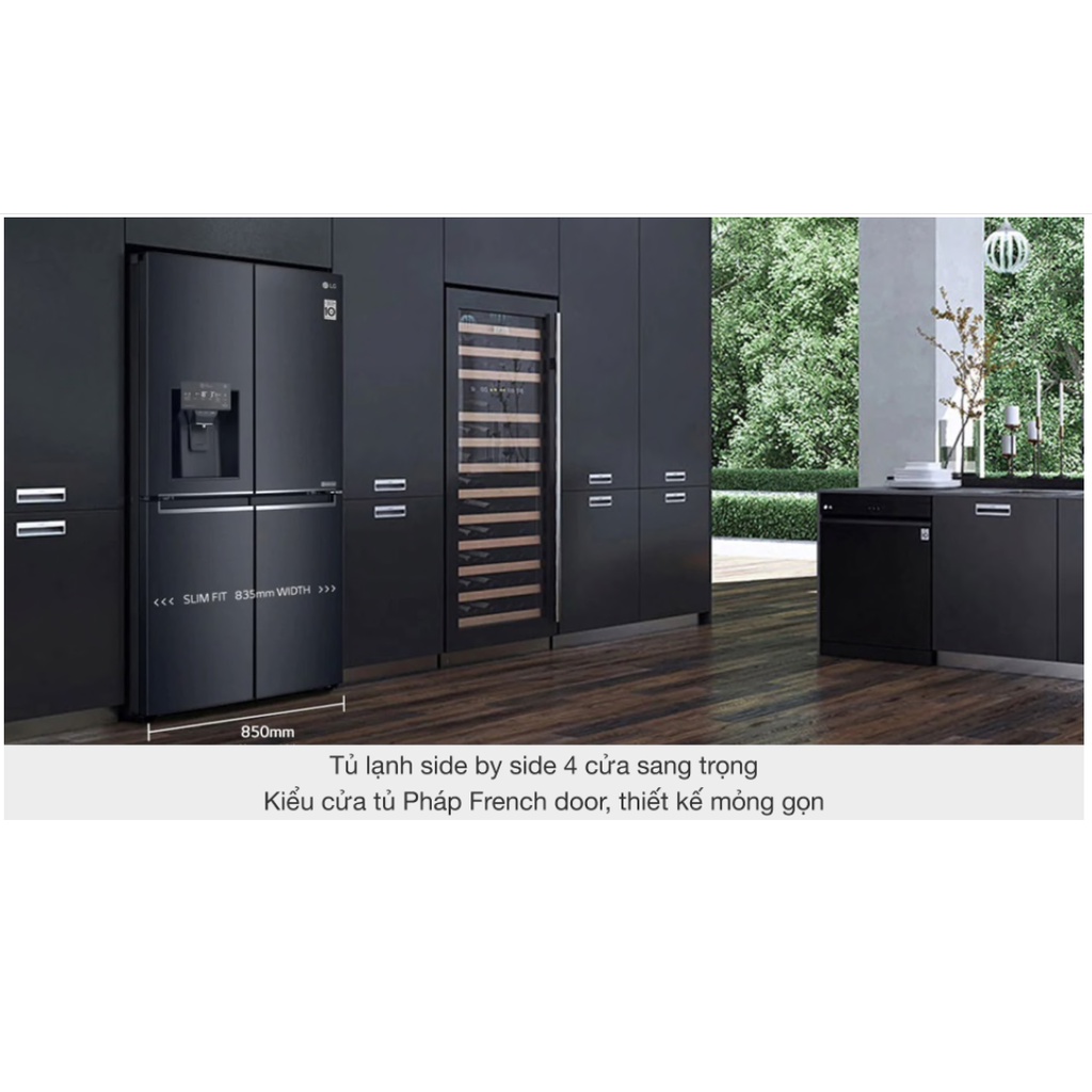 Tủ lạnh LG GR-D22MB   Tủ lạnh LG Tủ lạnh LG French Door 570 Lit  GR-D22MB