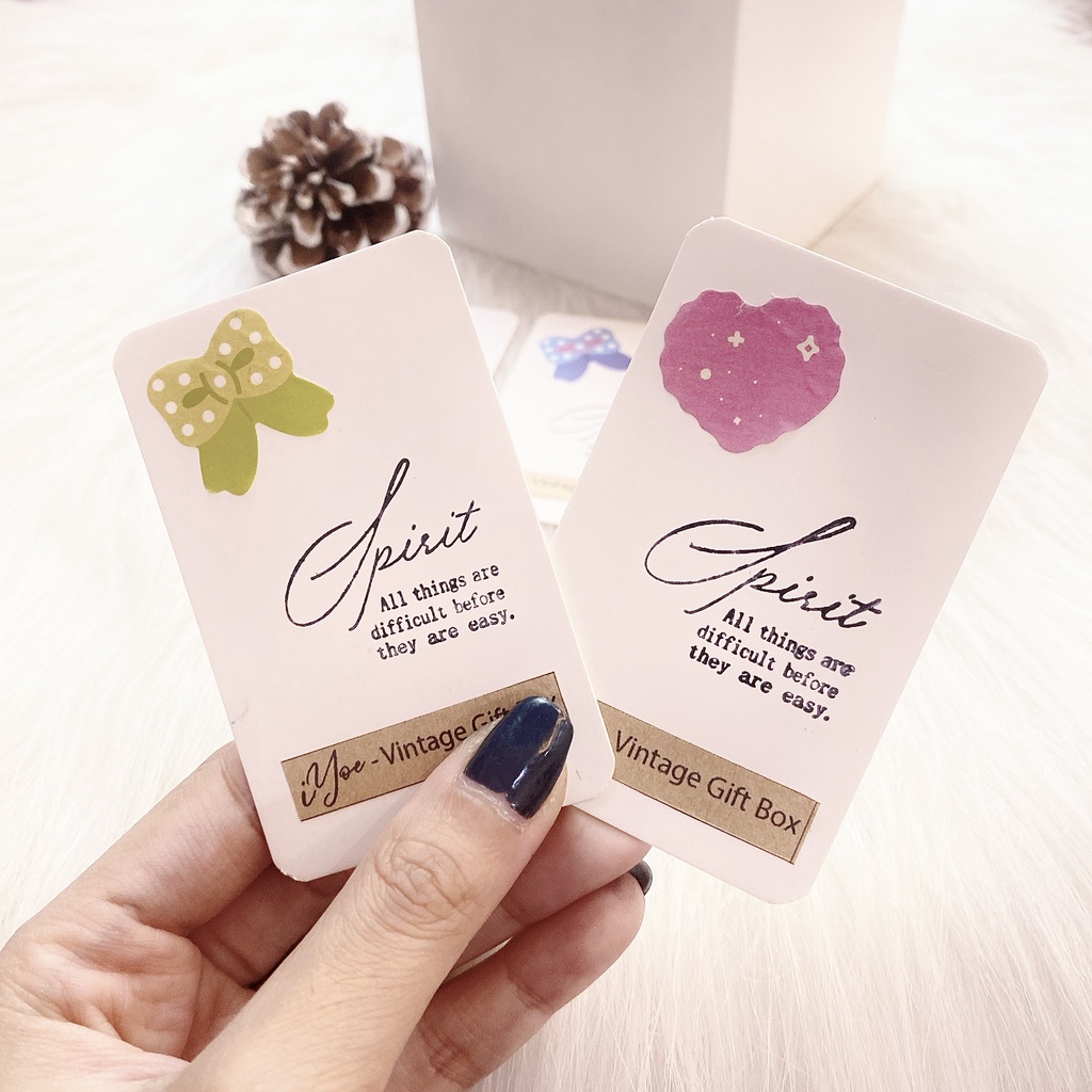 ⚡ Thiệp giấy handmade siu cute - Trang trí phong cách Vintage - 77