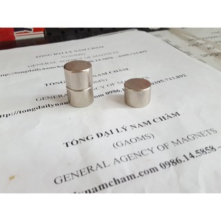 Nam châm viên trắng đất hiếm 20x15mm