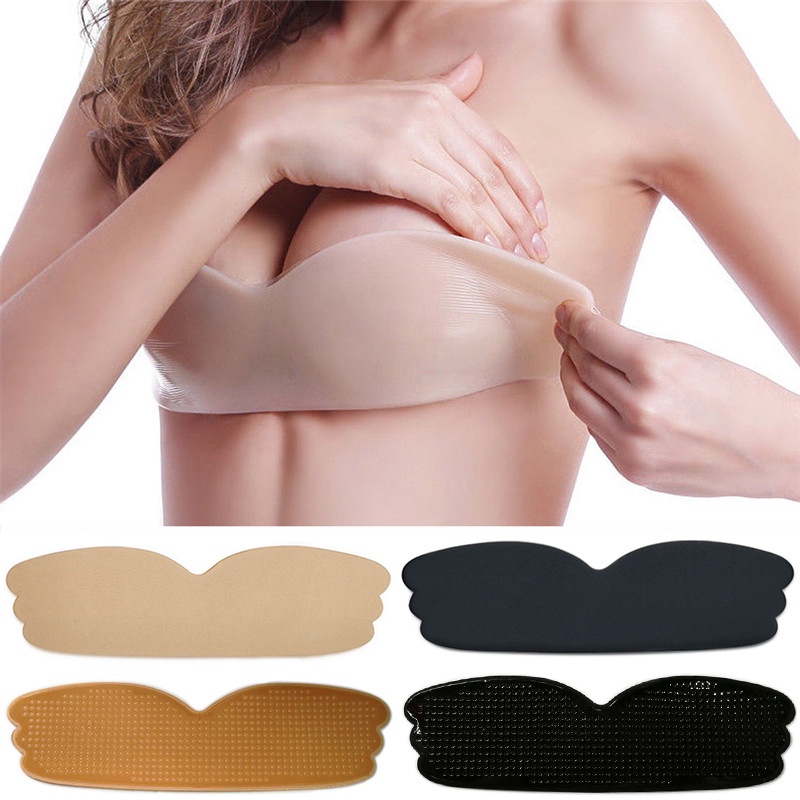 Miếng Dán Ngực Silicon, Áo Dán Ngực Không Dây Cúp Ngang ZANA BRA D0166
