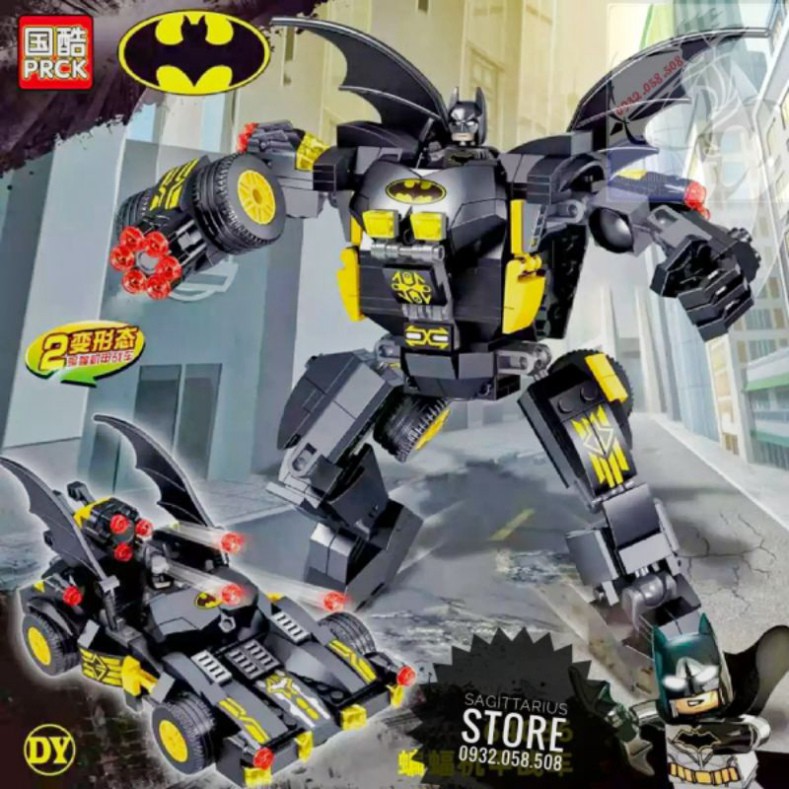 Lego PRCK-64086 Lắp Ráp Người Máy Batman & Biến Hình Chiến Xa 2in1 ( 368+ Mảnh ) [Hàng Có Sẵn]