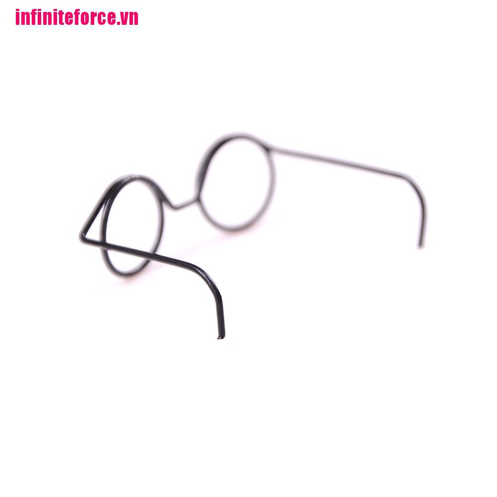 Bộ 2 Mắt Kính Gọng Tròn Đáng Yêu Cho Búp Bê Tỉ Lệ 1 / 6