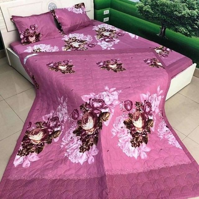 [SALE HOT] Chăn Hè Trần Bông 3 Lớp Vải PoLy Cotton ( được chọn màu)