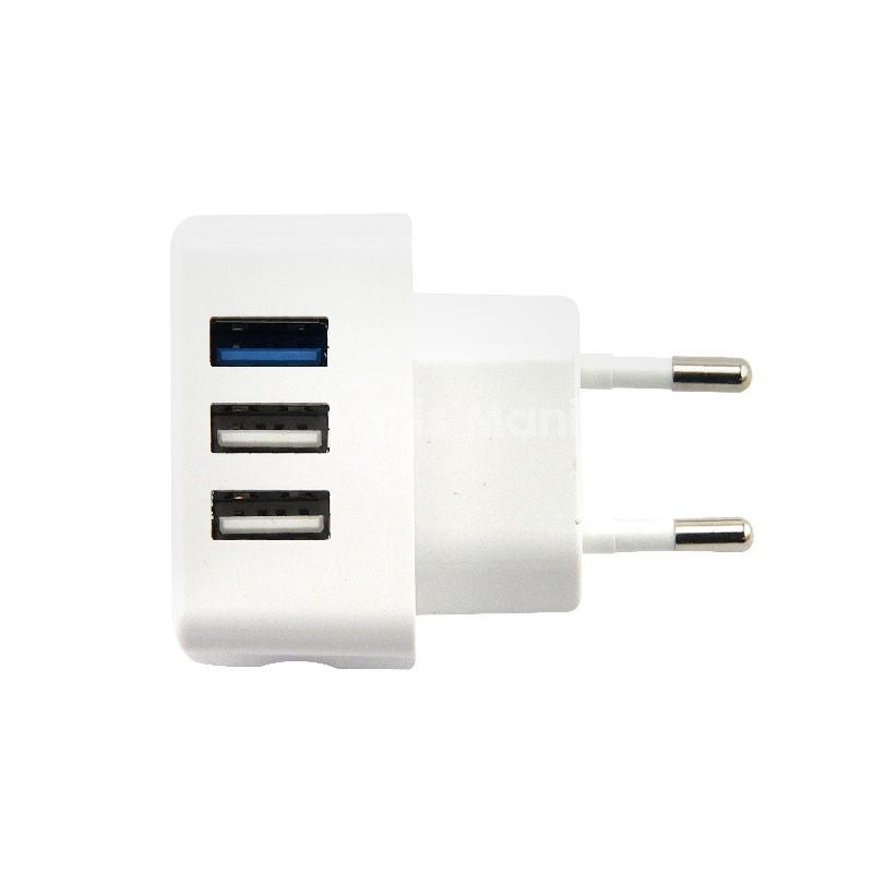 Củ Sạc Remax Grescent Moon 3 Cổng Usb Rp-u31