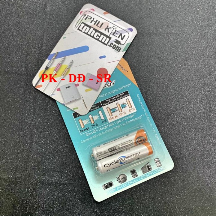 Pin Sạc AAA Dung Lượng 4300 mAh Vỉ 2 Viên - Siêu Rẻ
