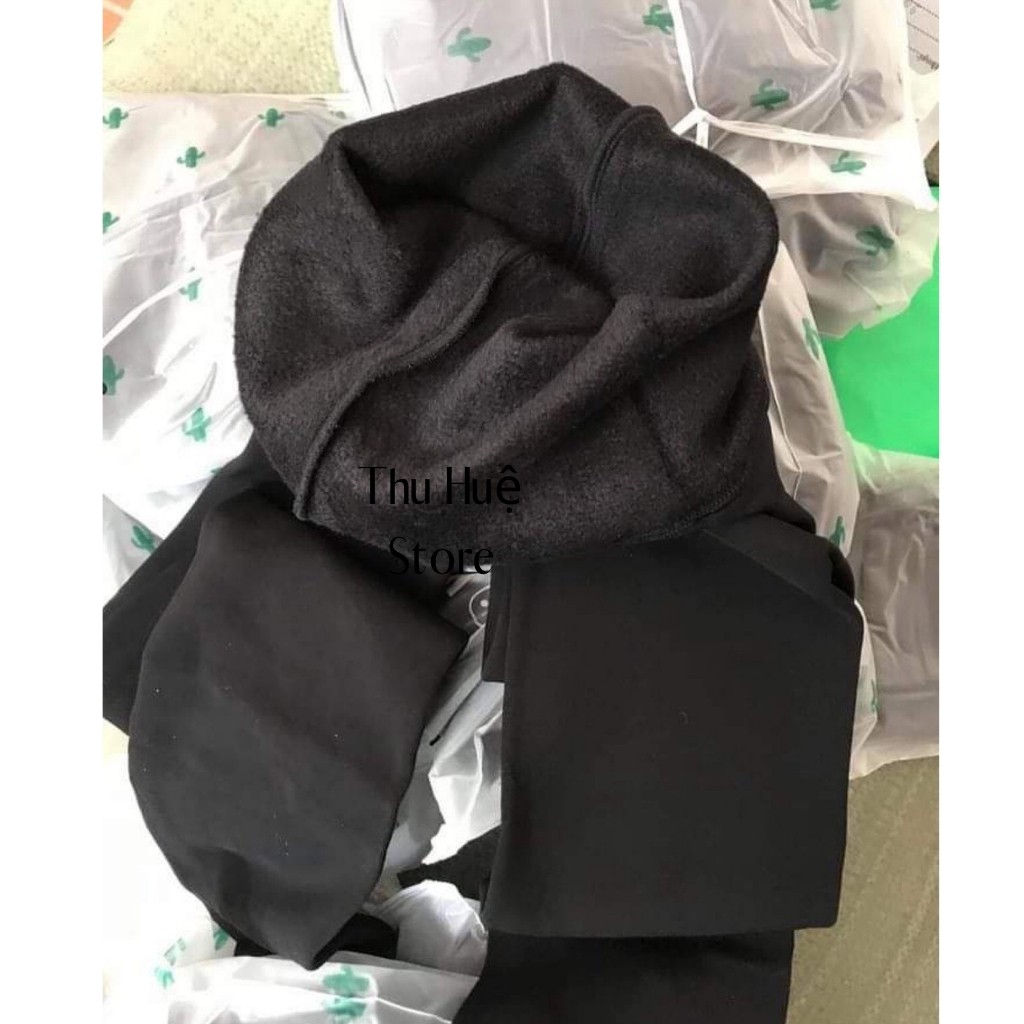 Quần Tất Lót Nỉ Lông Dáng Legging Hàng Quảng Châu Siêu Ấm Siêu Co Giãn Kèm Túi Zip | BigBuy360 - bigbuy360.vn