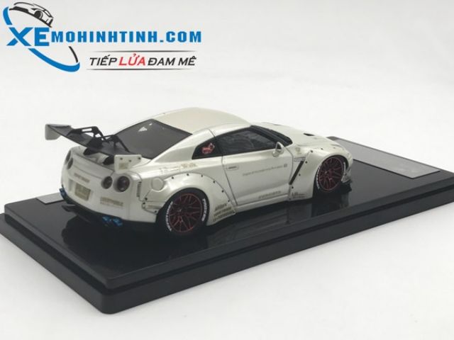 Xe Mô Hình Nissan GTR R35 Liberty Walk 1:43 Onemodel (Trắng)