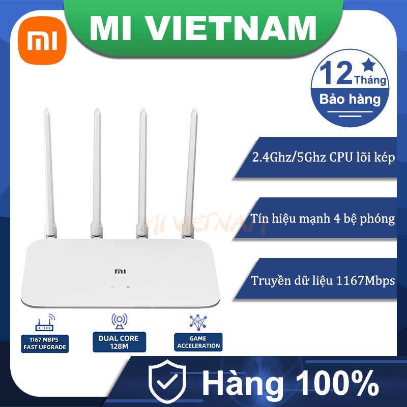 Bộ Phát Wifi Xiaomi Router Gen 4A băng tầng 2.4GHz 5GHz | BigBuy360 - bigbuy360.vn
