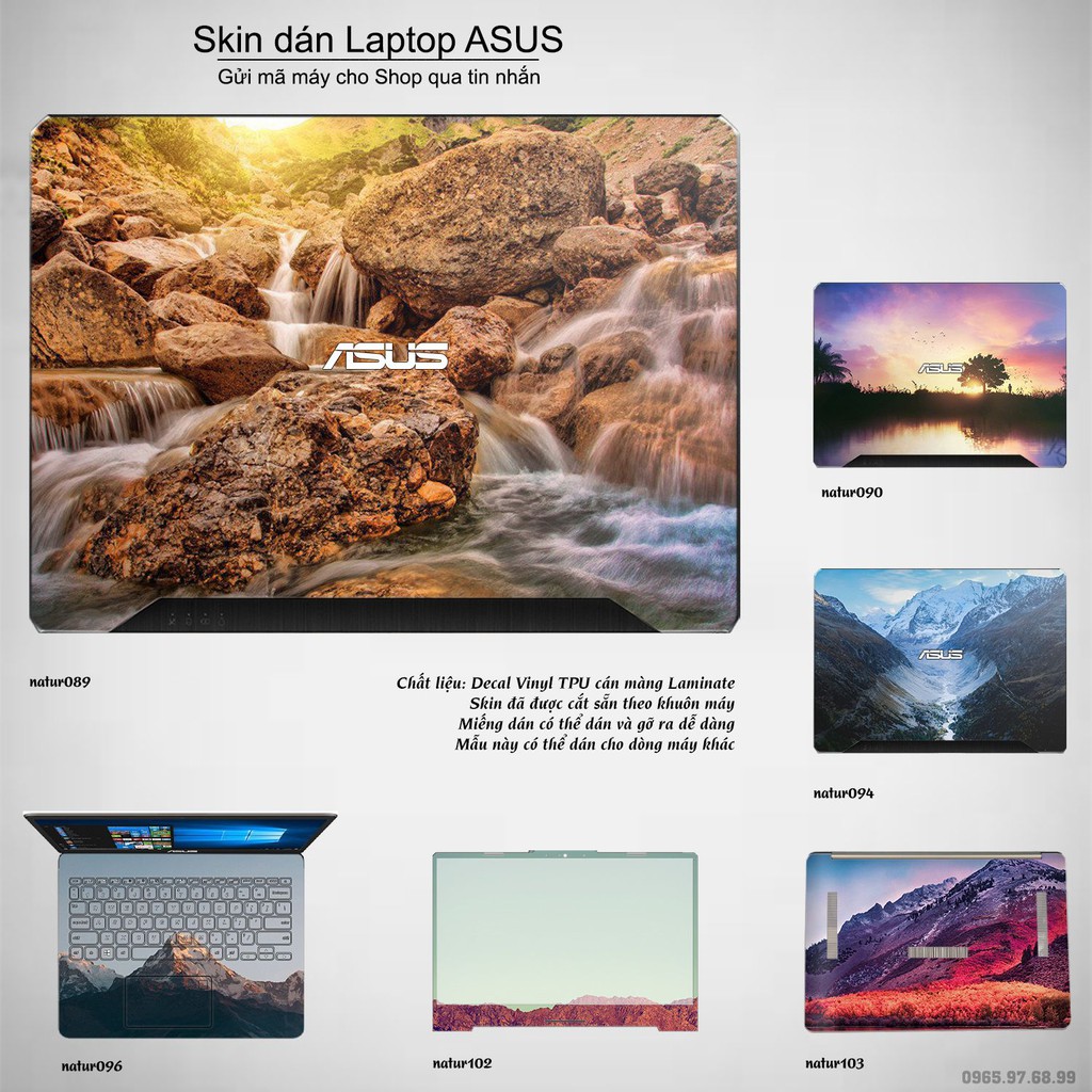 Skin dán Laptop Asus in hình thiên nhiên nhiều mẫu 5 (inbox mã máy cho Shop)