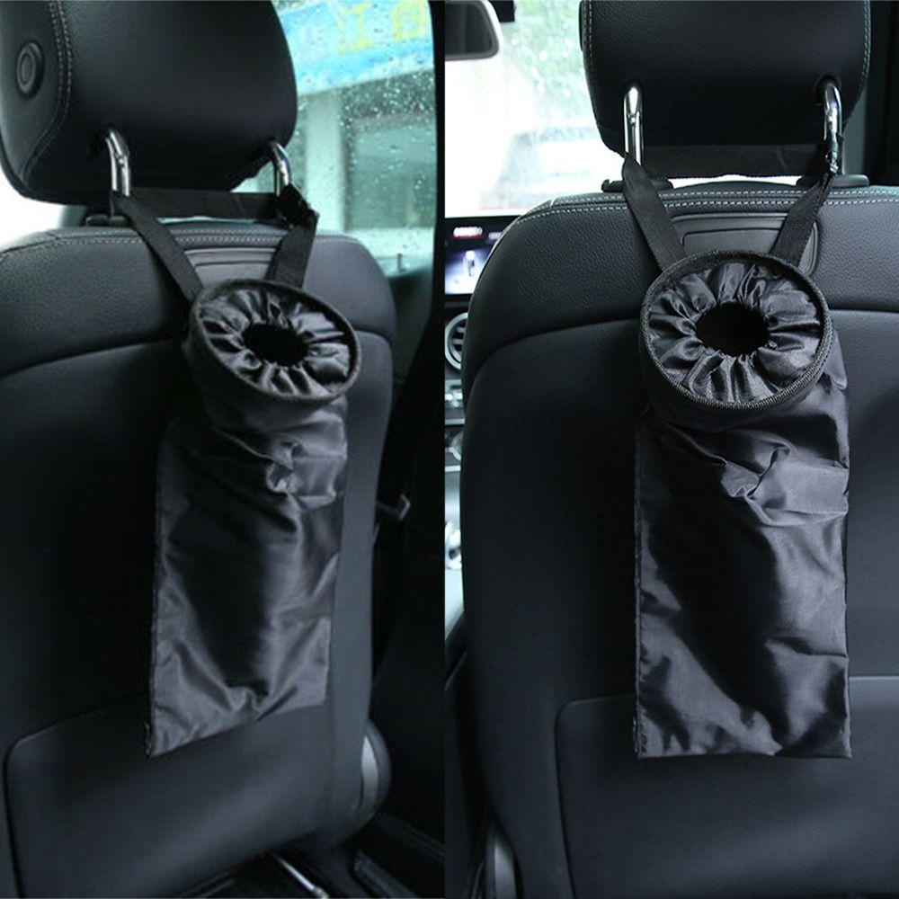 MYRONGVN Thùng Rác Màu Đen Gắn Sau Ghế Xe Hơi Tiện Dụng