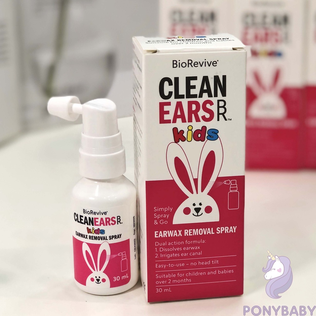 Xịt tan ráy tai Clean Ears Kids Úc cho bé từ 2 tháng tuổi lọ 30ml
