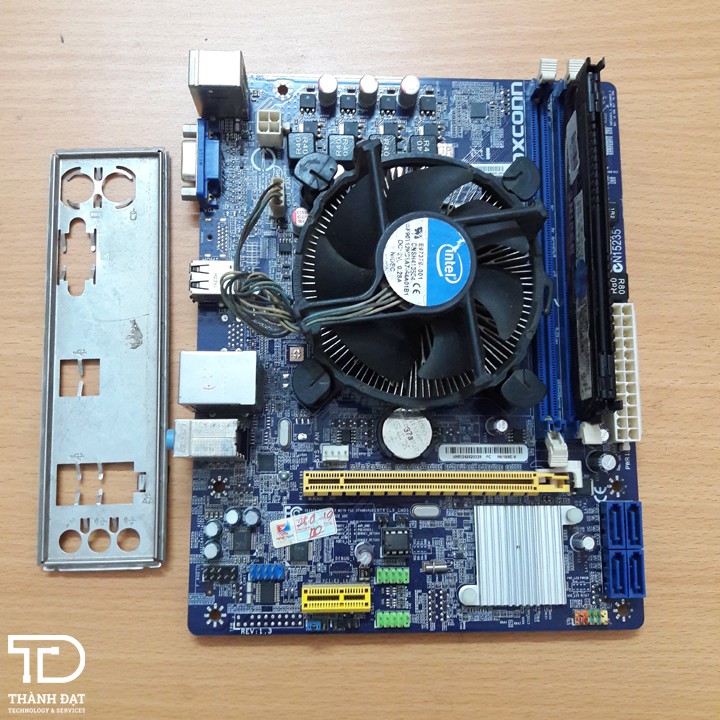 Combo main Foxconn H61, chip i3 3210, ram 4GB tản nhiệt Gskill Sniper