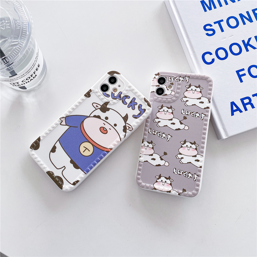 Ốp Lưng Họa Tiết Hình Chú Bò Sữa Thời Trang Cho Iphone 12 Mini Pro Max 6 6s 7 8 Plus Xr Xs Max Iphone 11 Pro Max | BigBuy360 - bigbuy360.vn