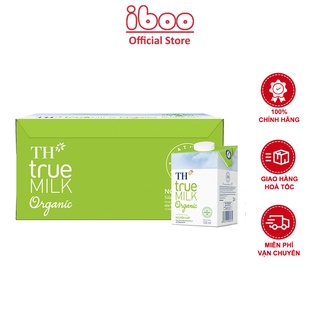 Thùng 12 Hộp Sữa Tươi Tiệt Trùng TH True Milk A2 - Organic