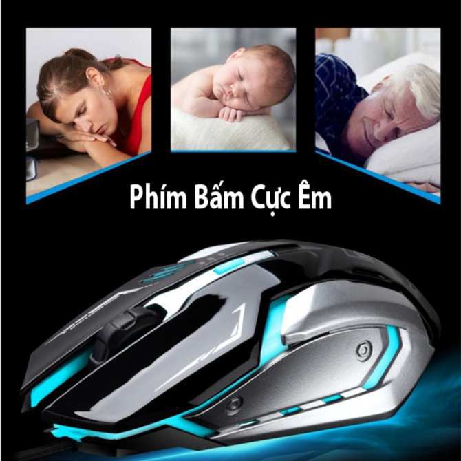 Chuột Máy Tính Gaming K1 Cùng Đèn LED Cực Chất Dành Cho Game Thủ