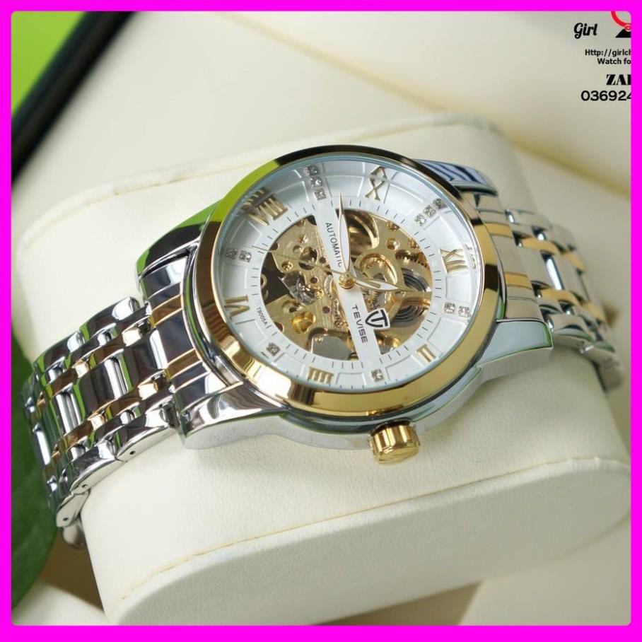 Đồng hồ cơ nam Tevise với máy cơ lộ full 2 mặt nhìn cực đẳng cấp với khả năng tích cot lâu ấn tượng [ Đồng Hồ Cơ ] | BigBuy360 - bigbuy360.vn