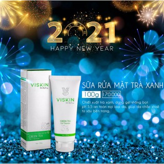 SỮA RỬA MẶT TRÀ XANH VISKIN (Tặng kèm 1 gói nạ 4in1 ViSkin)