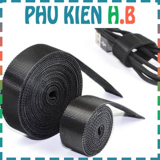 Cuộn cáp dán xé cuốn gọn dây điện, cáp sạc, tai nghe, cáp dữ liệu - Có thể sử dụng lại được nhiều lần  - Phụ Kiện HB